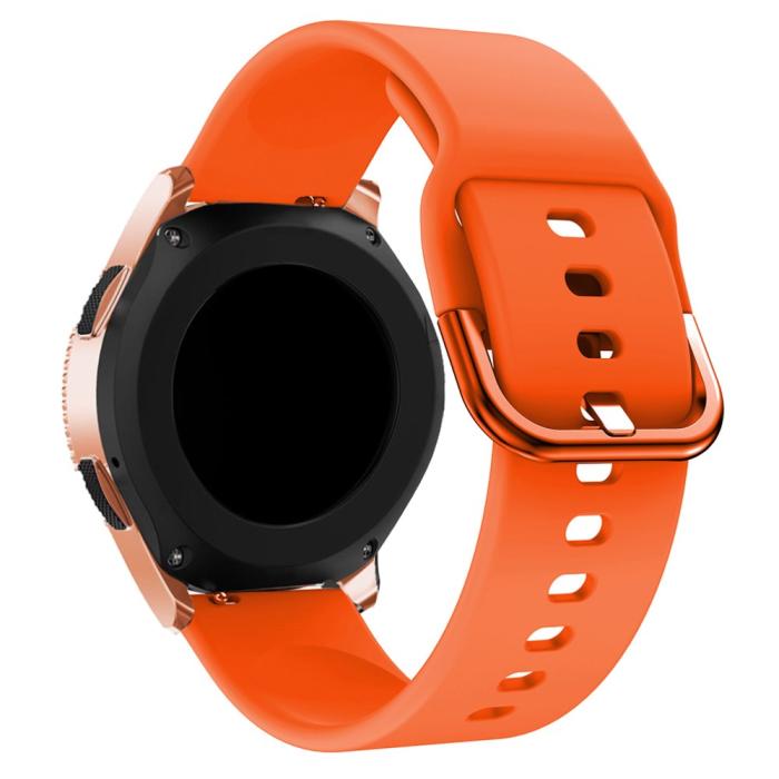 Bild 2,  Silikon Armband För Smartwatch (20mm) - Orange