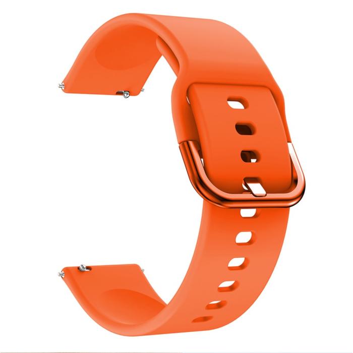 Bild 3,  Silikon Armband För Smartwatch (20mm) - Orange