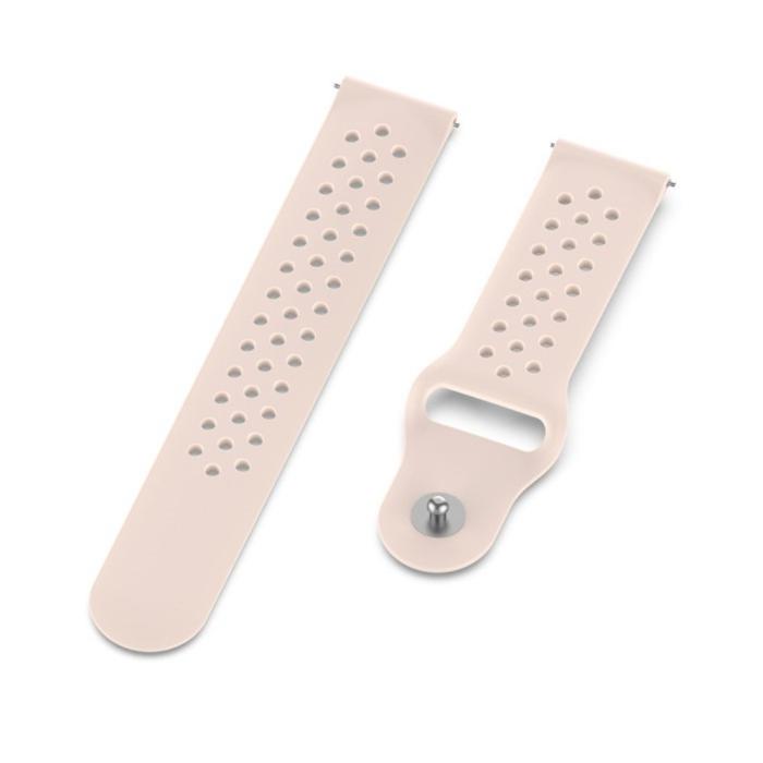 Bild 2,  Träningsarmband I Ihåligt Silikon (20mm) - Ljus Rosa