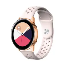  Tr&auml;ningsarmband I Ih&aring;ligt Silikon (20mm) - Ljus Rosa