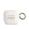 Guess Guess AirPods 3 Skal Silikon Glitter Med Ring Vit