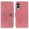 KHAZNEH KHAZNEH Samsung Galaxy S25 Edge Fodral Läder Rosa