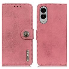 KHAZNEH KHAZNEH Samsung Galaxy S25 Edge Fodral L&auml;der Rosa