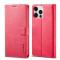 LC.IMEEKE LC.IMEEKE iPhone 14 Pro Fodral Läder Röd/Rosa