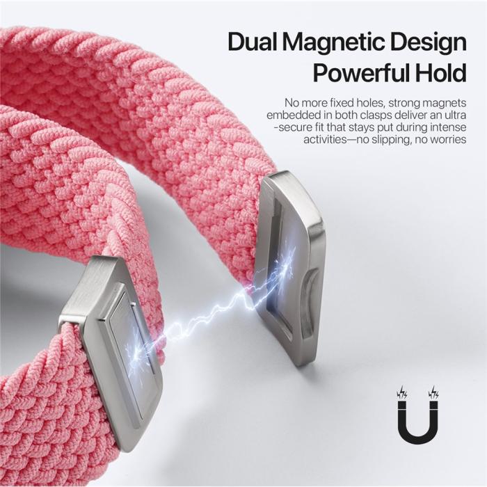 Bild 4, DUX DUCIS DUX DUCIS Apple Watch 38/40/41/42 mm Armband Flätat Rosa