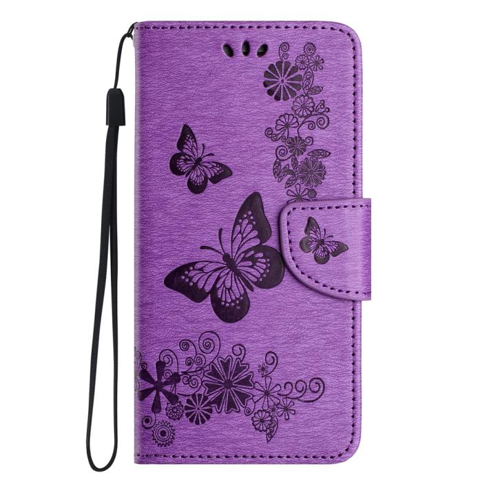Bild 5,  Samsung Galaxy A27 5G Fodral Läder Fjärilar Lila