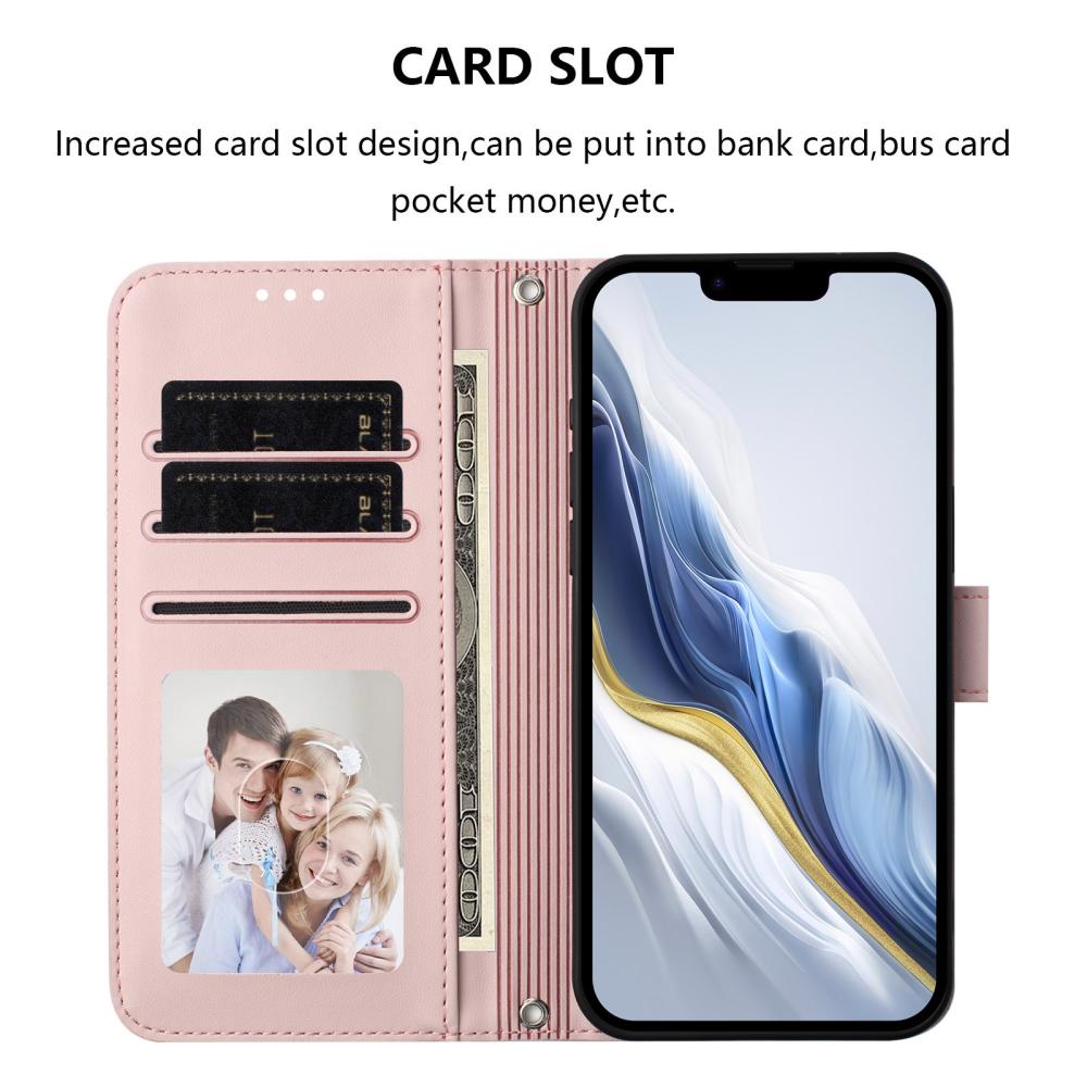  Sony Xperia 10 VII Plånboksfodral Läder Rosa