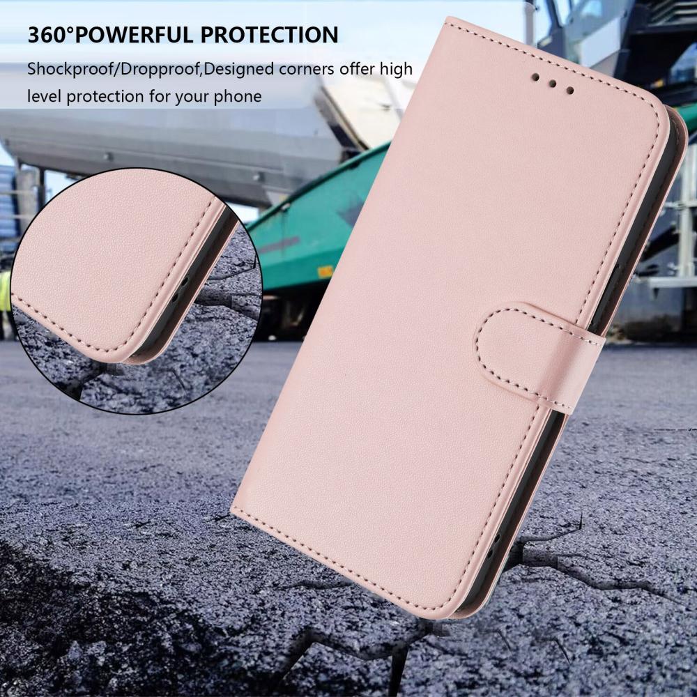  Sony Xperia 10 VII Plånboksfodral Läder Rosa