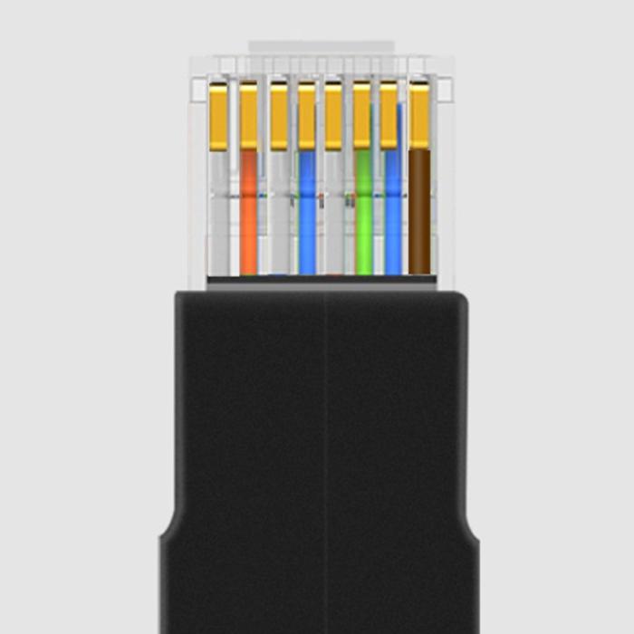 Bild 4, CableCreation CableCreation 90 Graders RJ45 Ethernet Adapter Svart