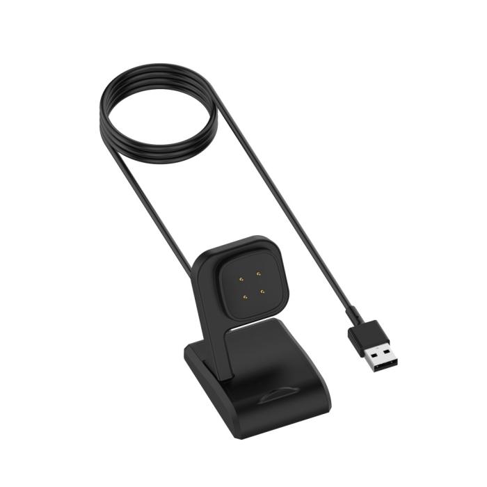 Bild 3,  1m Laddare Till Fitbit Versa 4 / 3 / Sense / Sense 2 Svart
