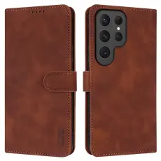 AZNS AZNS Samsung Galaxy S25 Ultra Fodral L&auml;der Brun