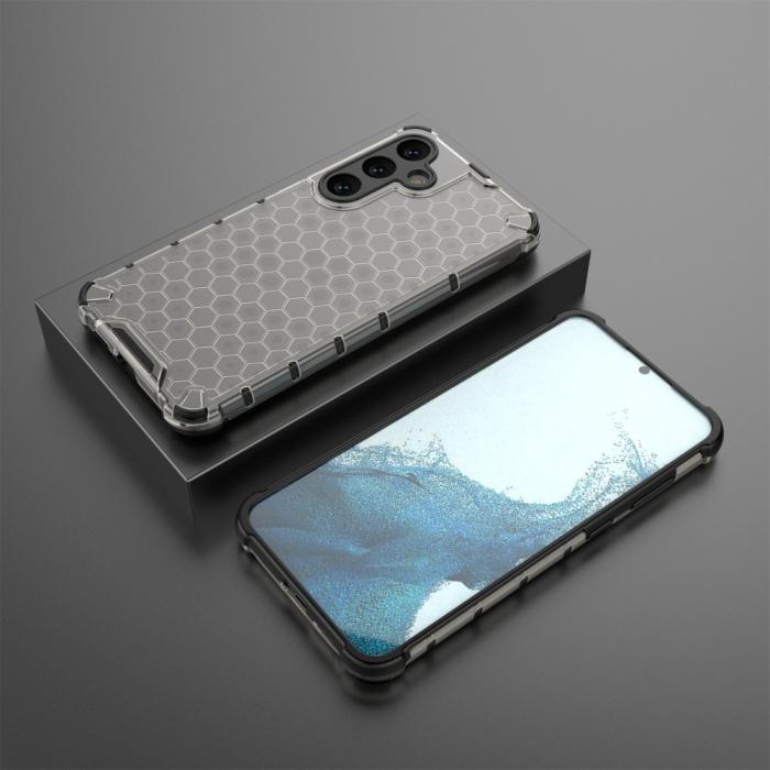 Bild 4,  Samsung Galaxy S25 Skal Hybrid Honeycomb Svart