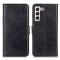  Samsung Galaxy S23 Plus Fodral Crazy Horse Läder Svart