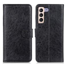  Samsung Galaxy S23 Plus Fodral Crazy Horse L&auml;der Svart