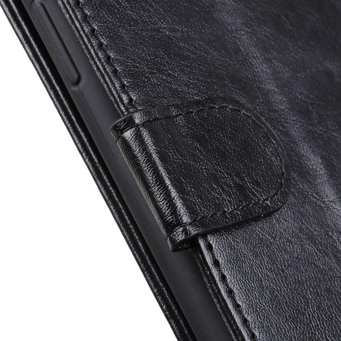 Bild 5,  Samsung Galaxy S23 Plus Fodral Crazy Horse Läder Svart