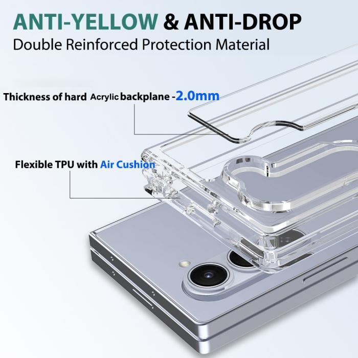 Bild 6,  Galaxy Z Fold 6 Skal TPU/Akryl Transparent