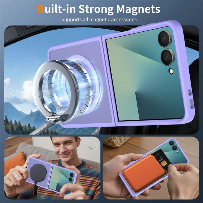 Bild 5,  Samsung Galaxy Z Flip 8 Skal MagSafe TPU Lila
