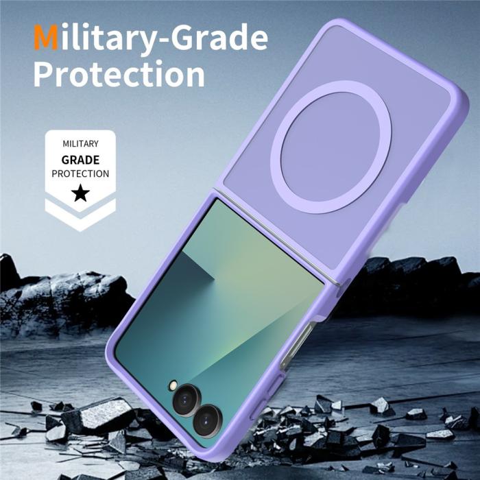 Bild 6,  Samsung Galaxy Z Flip 8 Skal MagSafe TPU Lila