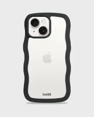holdit holdit iPhone 15 / 14 / 13 Skal Wavy Svart/Transpa