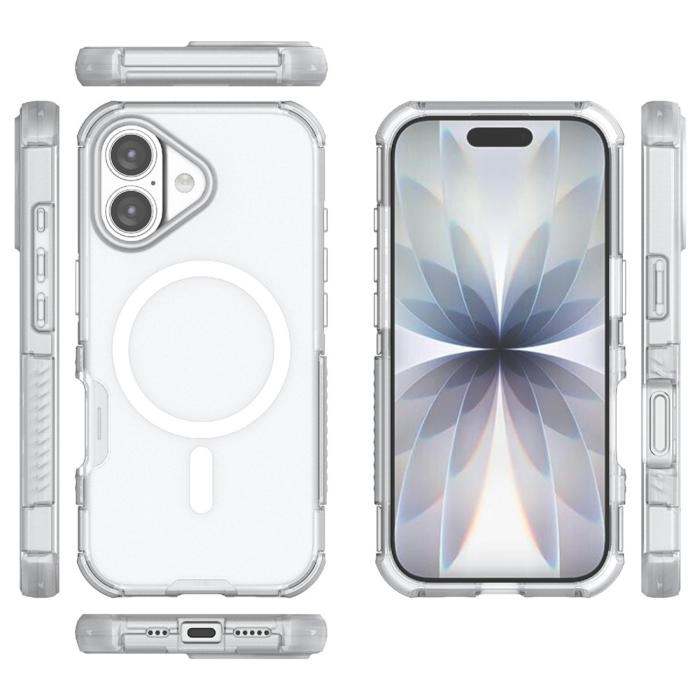 Bild 5,  iPhone 17 Skal MagSafe Shockproof Hybrid Vit