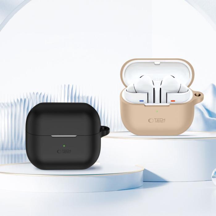 Bild 3, Tech-Protect Tech-Protect Galaxy Buds 3/3 Pro Skal Silikon Hook Svart