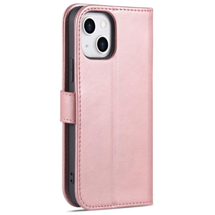Bild 3, AZNS AZNS iPhone 14 Fodral Läder Roséguld