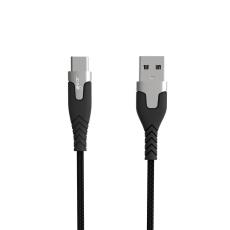 Gear GEAR Laddkabel PRO USB-A - USB-C 1.5m Kevlarkabel Svart
