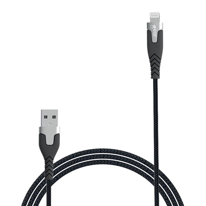 Bild 4, Gear GEAR Laddkabel PRO MFi USB-A - Lightning 1.5m Kevlarkabel Svart