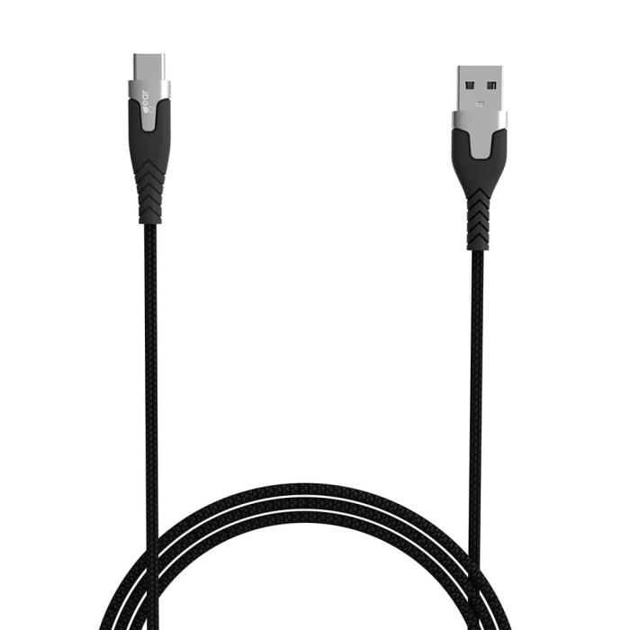 Bild 3, Gear GEAR Laddkabel PRO USB-A - USB-C 1.5m Kevlarkabel Svart