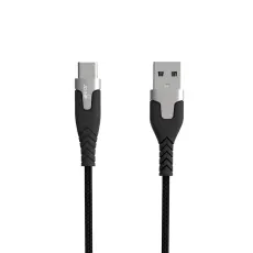 Gear GEAR Laddkabel PRO USB-A - USB-C 1.5m Kevlarkabel Svart