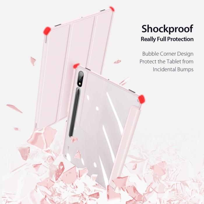 Bild 5, DUX DUCIS DUX DUCIS Galaxy Tab S9 Plus Fodral TOBY Tri-Fold Rosa