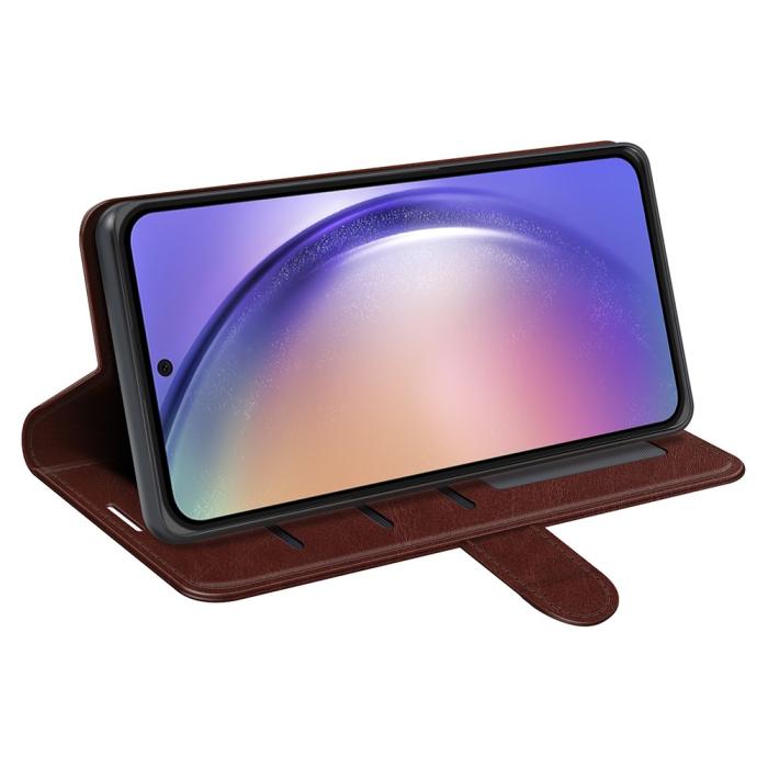 Bild 3,  Samsung Galaxy A55 5G Fodral Crazy Horse Läder Brun