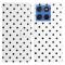  Motorola Edge 70 Fodral Polka Dot Läder Vit / Svart