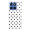  Motorola Edge 70 Fodral Polka Dot Läder Vit / Svart