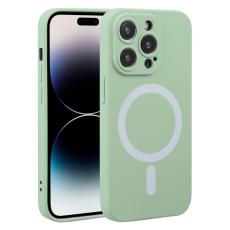  iPhone 15 Pro Max Skal MagSafe Liquid Silikon Gr&ouml;n