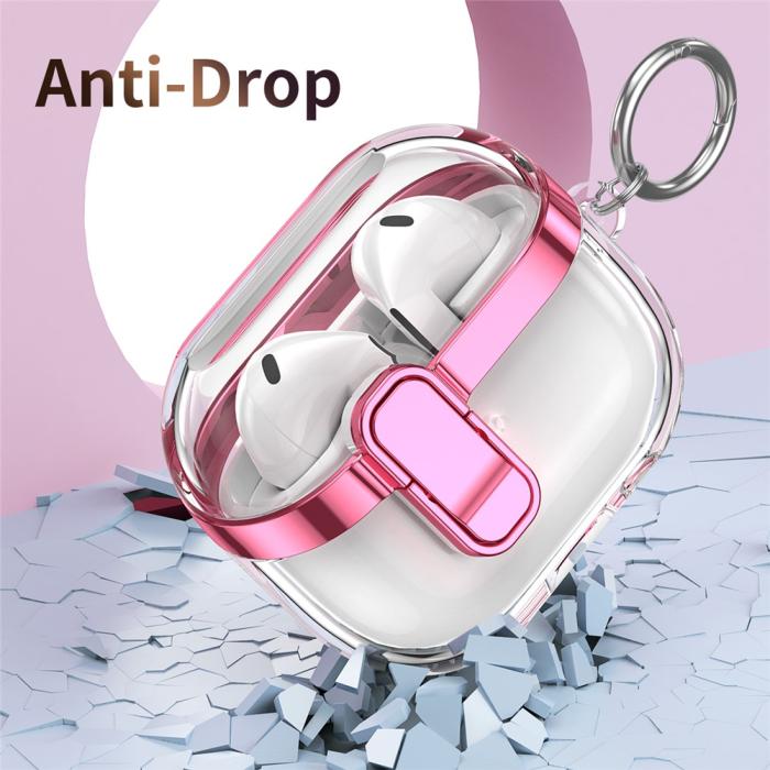 Bild 6,  Samsung Galaxy Buds 3/3 Pro Skal Hybrid Transparent/Silver