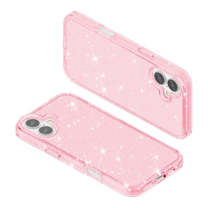 Bild 6,  iPhone 17 Skal Hybrid Glitter Rosa