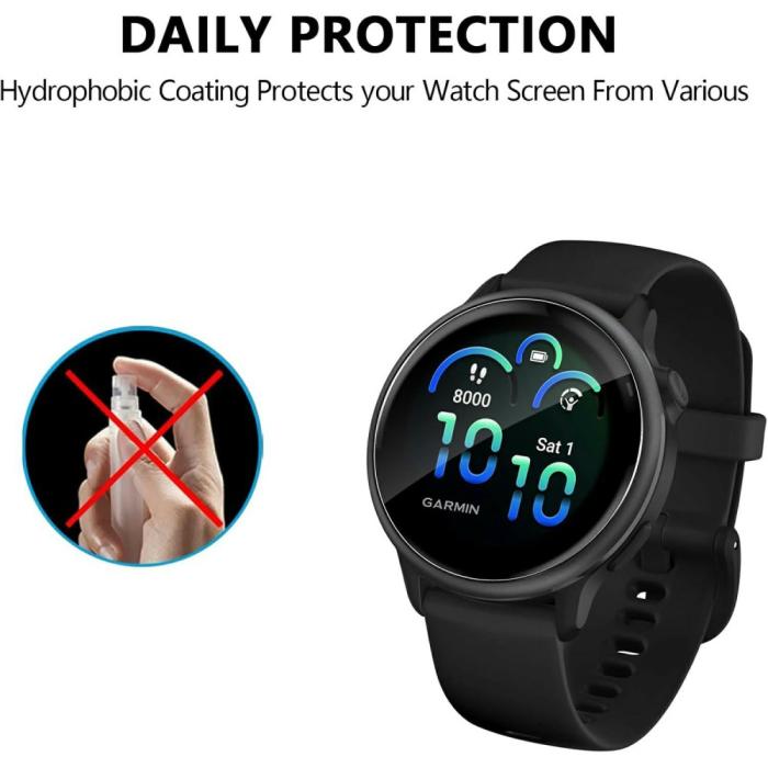 Bild 4,  Garmin Vivoactive 6 3-PACK Skärmskydd TPU