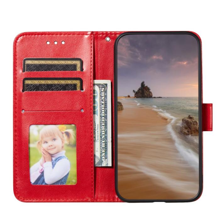 Bild 4,  Samsung Galaxy S22 Plus Fodral Tre Ränder Röd