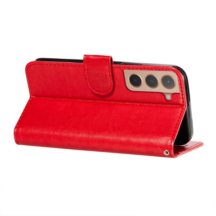 Bild 5,  Samsung Galaxy S22 Plus Fodral Tre Ränder Röd