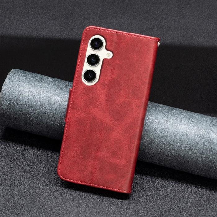 Bild 6,  Samsung Galaxy S24 FE Fodral Läder Röd