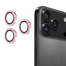 ENKAY ENKAY Phone 17 Pro Max / 17 Pro Linsskydd Glitter Rosa