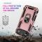  iPhone Air Skal Shockproof Hybrid Ring Roséguld