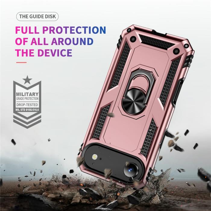 Bild 5,  iPhone Air Skal Shockproof Hybrid Ring Roséguld