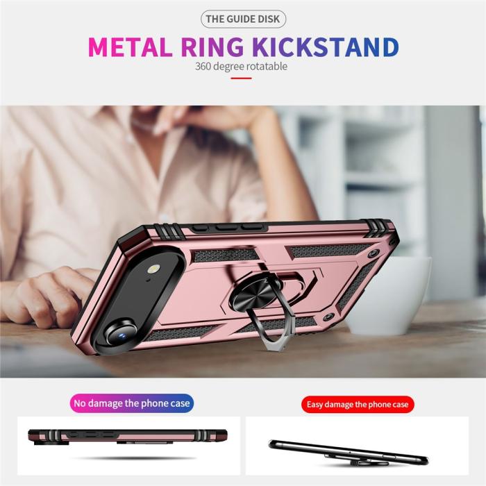 Bild 6,  iPhone Air Skal Shockproof Hybrid Ring Roséguld