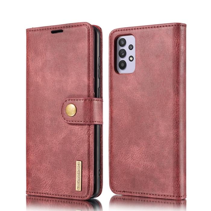 Bild 2, DG.MING Samsung Galaxy A32 5G - DG.MING 2in1 Magnet Fodral - Röd