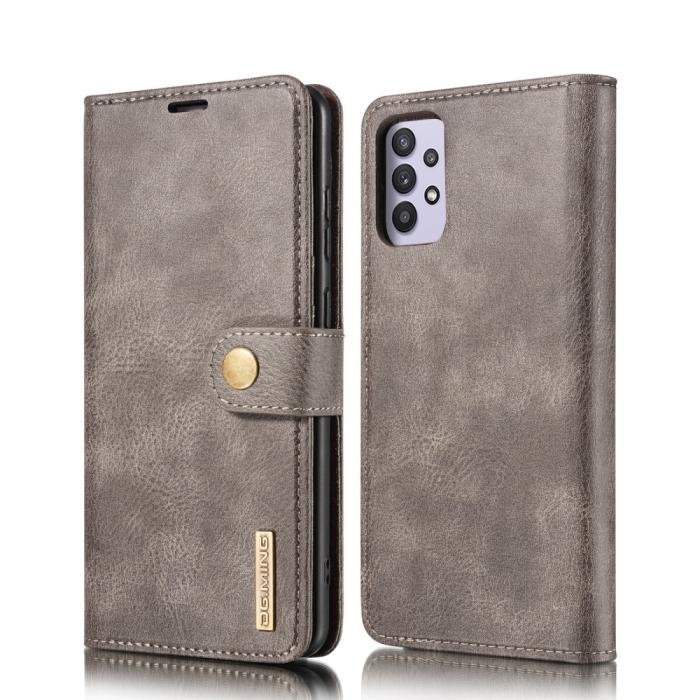 Bild 2, DG.MING Samsung Galaxy A32 5G - DG.MING 2in1 Magnet Fodral - Grå