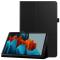  Samsung Galaxy Tab S7 Plus / Tab S8 Plus Litchi Läder Fodral Svart