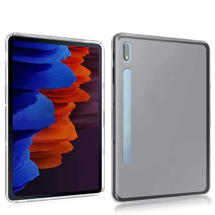 Bild 3,  Samsung Galaxy Tab S7 Plus / Tab S8 Plus Transparent TPU Skal
