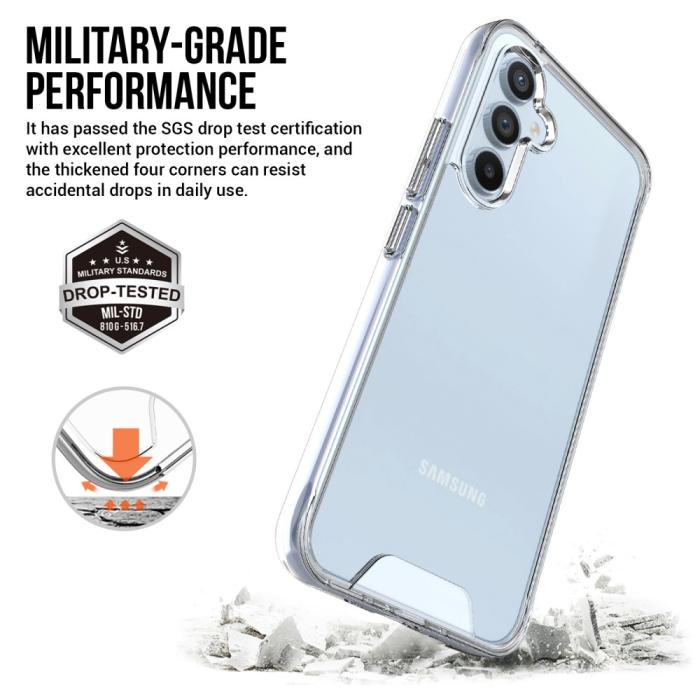 Bild 2,  Samsung Galaxy A54 5G Skal Shockproof Hybrid Transparent
